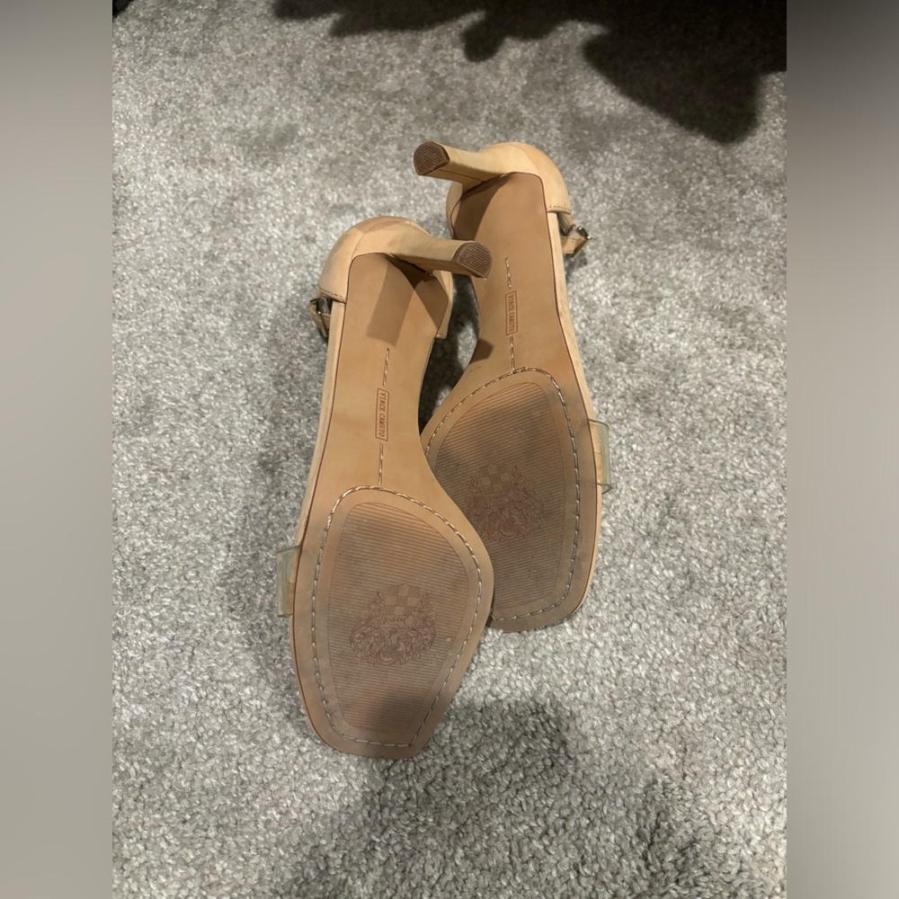 Vince Camuto Nude Ankle Strap Heels - Picture 2 of 2
